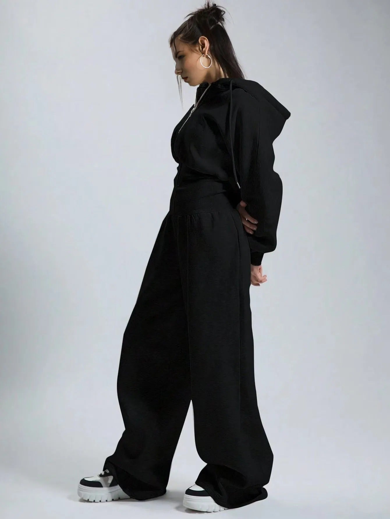 Casual Long Sleeve One-Piece for Women, Fall Winter Outfit